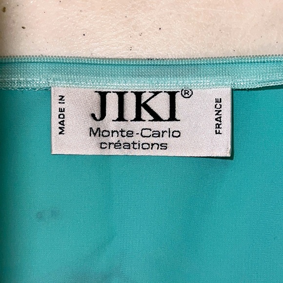 JIKI MONTE CARLO TURQUOISE EVENING DRESS - Picture 9 of 11